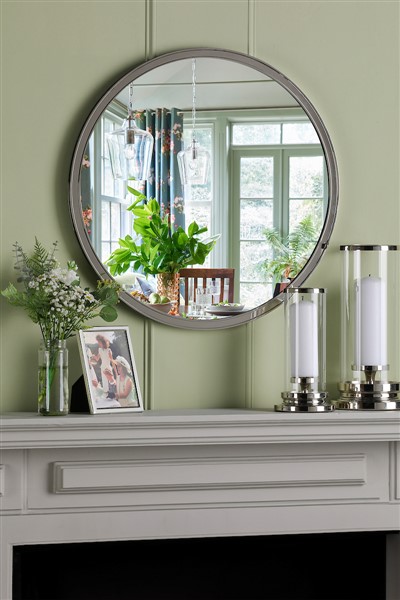 (image for) Laura Ashley Harrington Mirror Polished Nickel 60 X 60cm